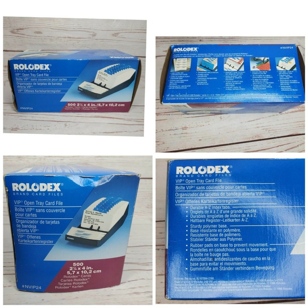 Rolodex Brand Card Files Heavy-Duty Organizer